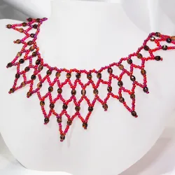 Necklace - Waterfall Pyralis - Necklace - Laiton bronze